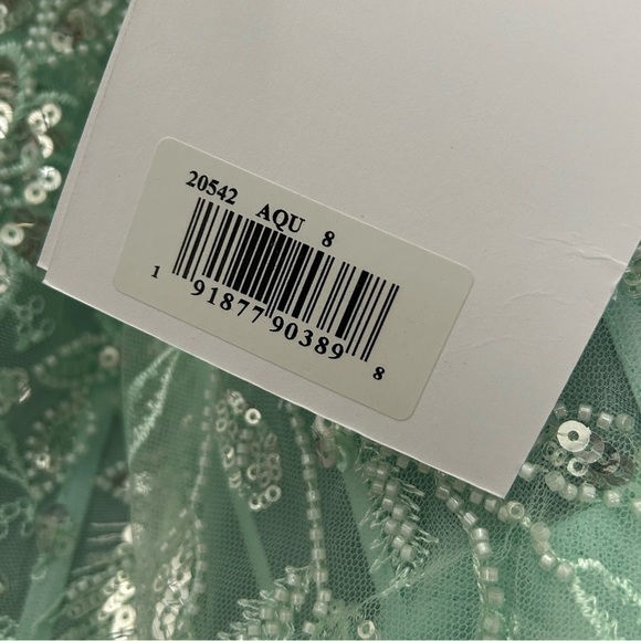 MAC DUGGAL 20542 NWT Strapless Corset Detail Tulle Layered Gown - Picture 10 of 11